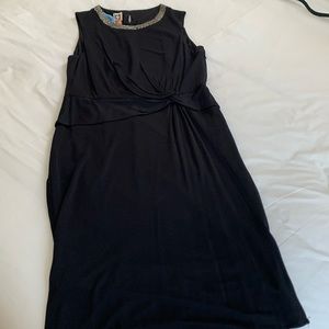 Anne Klein 14 black dress “ flattering fit”